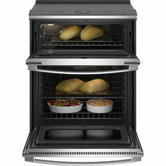 GE Profile 30 Inch. 6.6 cu. ft. ELECTRIC Smart Slide-In Convection Double Oven in Fingerprint Resistant Stainless Steel