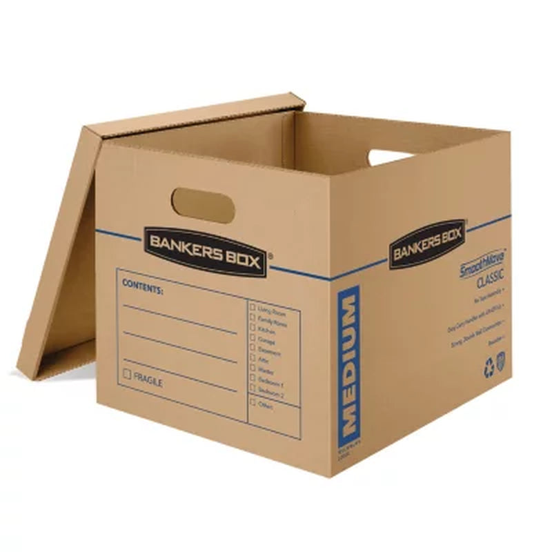 Bankers Box Smoothmove Classic 14 Box Kit (8 Medium/6 Large)