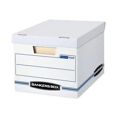 Bankers Box Stor/File Storage Box with Lift-Off Lid, White, Letter/Legal (6-Pack)