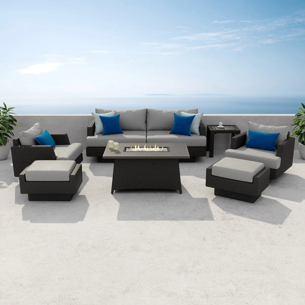 Portofino Repose 7-piece Fire Motion Seating Set