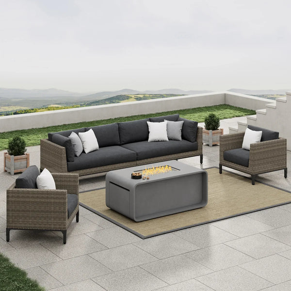 Sirio Aberdeen 5-piece Fire Outdoor Seating Set