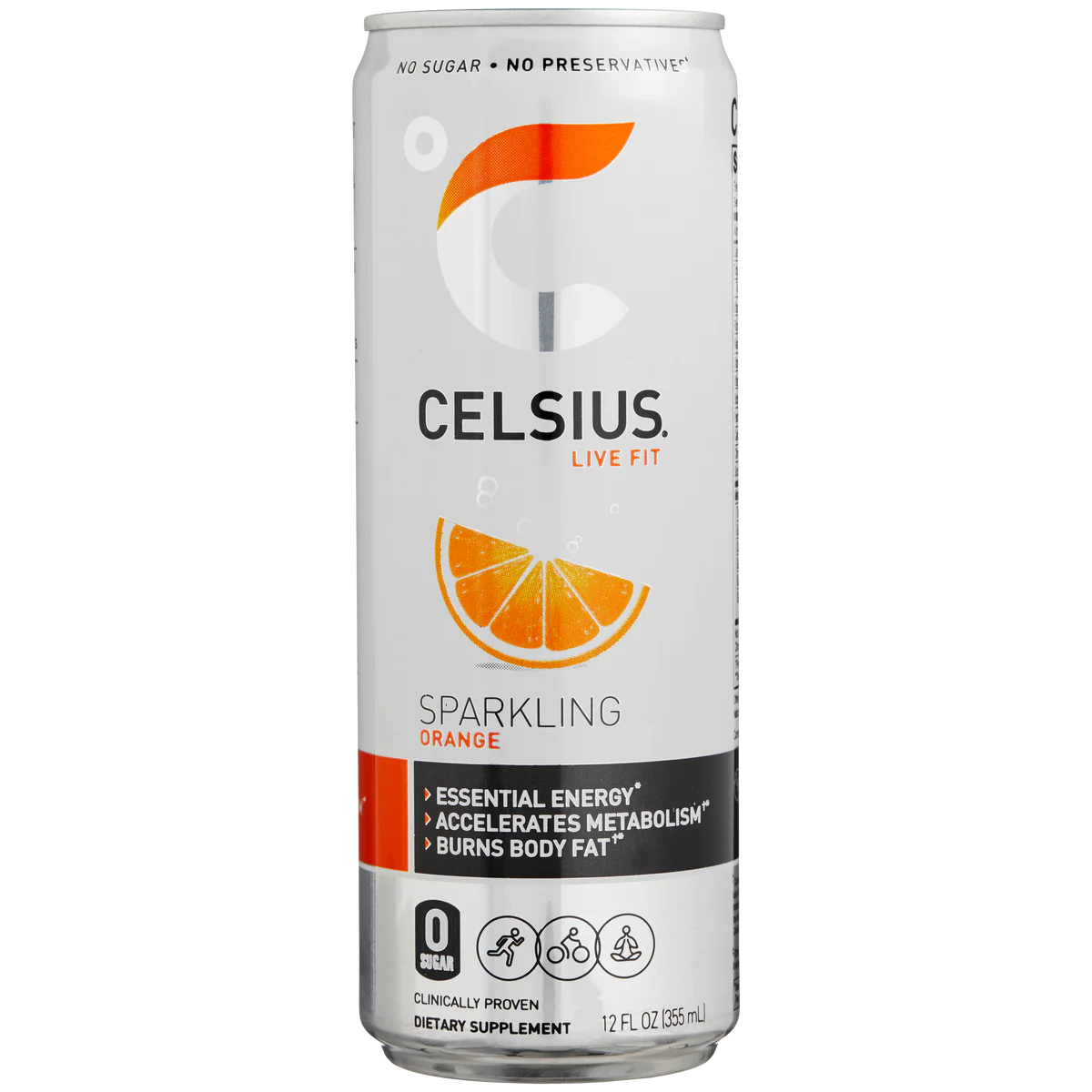 CELSIUS Energy Drink, Sparkling Orange, 12 fl oz, 24 ct RJP Unlimited