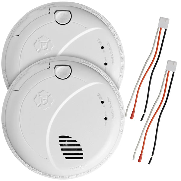 First Alert BRK Precision Detection Wired Talking Smoke/CO Alarm, 2-pack