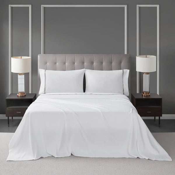 West Park Hotel Ribbon Hem 4-piece Sheet Set