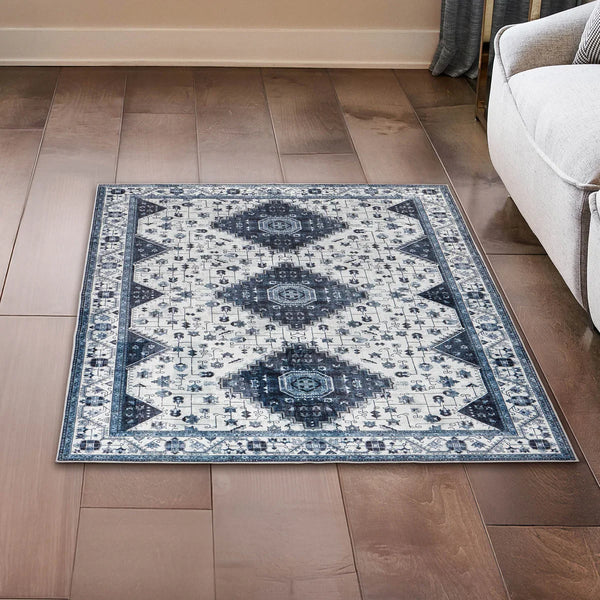Wyatt & Ash Washable Washable Indoor Area Rug, Cyrus 3' x 5'