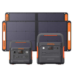 Jackery Explorer 300 Plus and Explorer 1000 Plus Portable Power Station with Two 100W Solar Panel