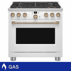 Café 36 Inch. 6.2 cu. ft. All-Gas Professional Range with 6 Burners
