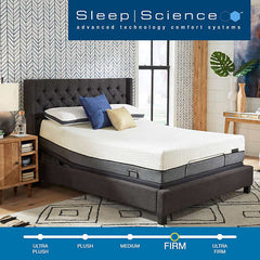 Sleep Science 13" Bamboo Cool Mattress with Q Plus Adjustable Base