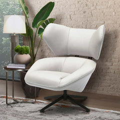 Electra Top Grain Leather Swivel Chair