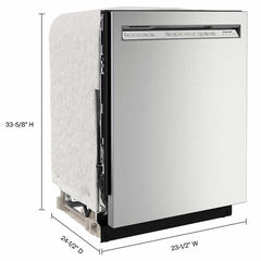 KitchenAid Front Control 47 dBA Two-Rack Dishwasher with ProWash Cycle