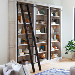 Tuscan 3-piece 94” Bookcase Wall and Ladder