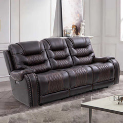 Sandia Leather Power Reclining Sofa with Power Headrests