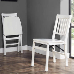 Solid Wood Folding Chair, 2-pack