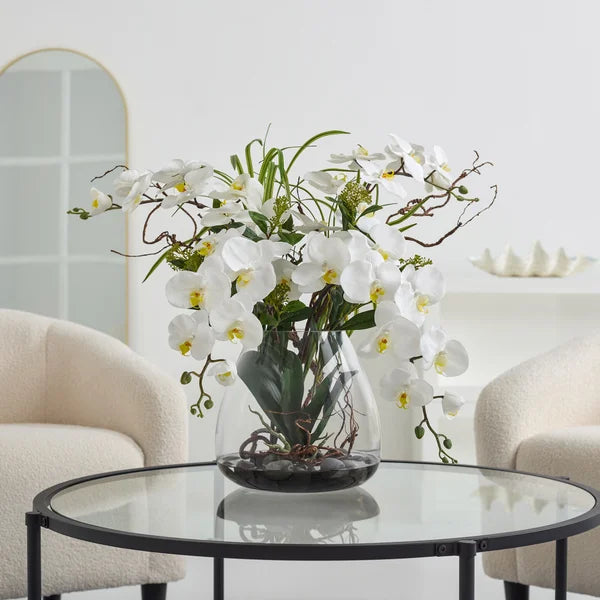 Faux Phalaenopsis Orchid Arrangement