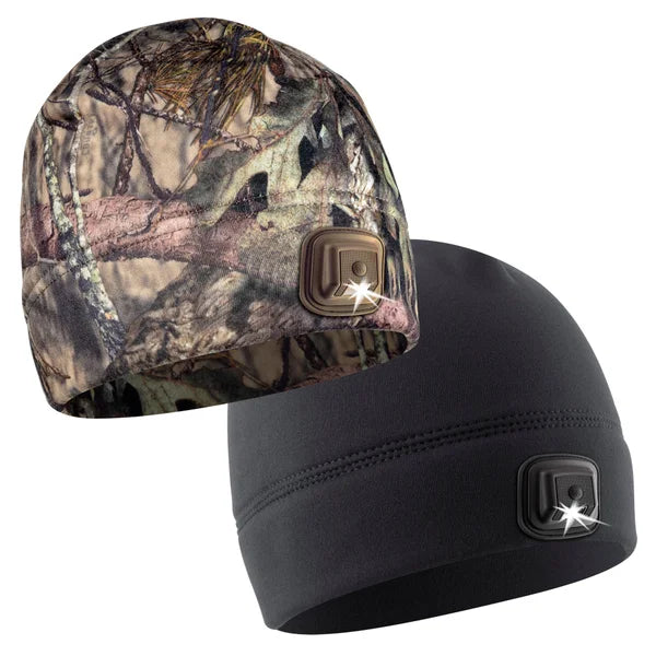 Panther Vision Rechargeable POWERCAP LED Lighted Beanie, 2-pack