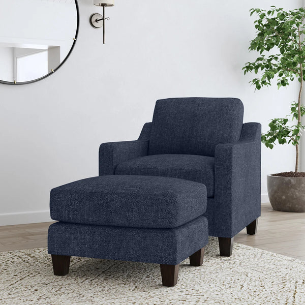 Flexsteel Drew Fabric Chair and Ottoman