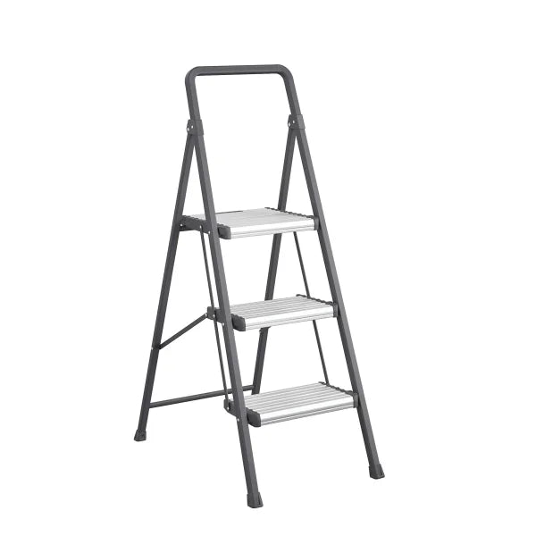 3-Step Folding Step Stool, 250 lbs Load Capacity