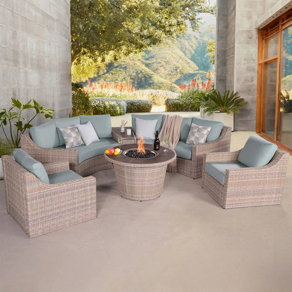 Audrey 6-piece Outdoor Fire Seating Set