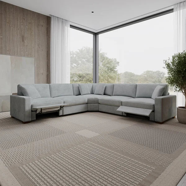 Henredon Selene 3-piece Sectional with Power Footrests