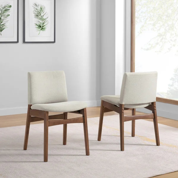 Stella Beige Upholstered Dining Chair, Set of 2
