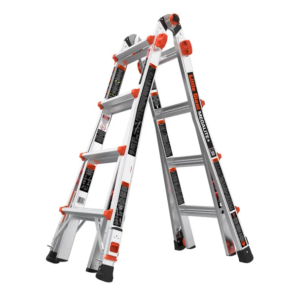 Little Giant Megalite+ 18' Reach Multipurpose Ladder with Leg Levelers