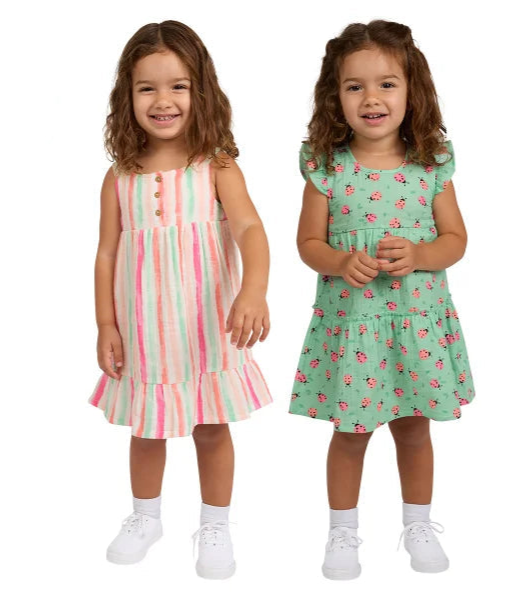 Koala Baby 2-pack Gauze Dress & Diaper Cover Set