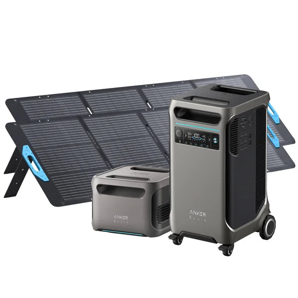Anker SOLIX F3800 Home Backup Power Kit (7680Wh) + 2x 200W Solar Panels