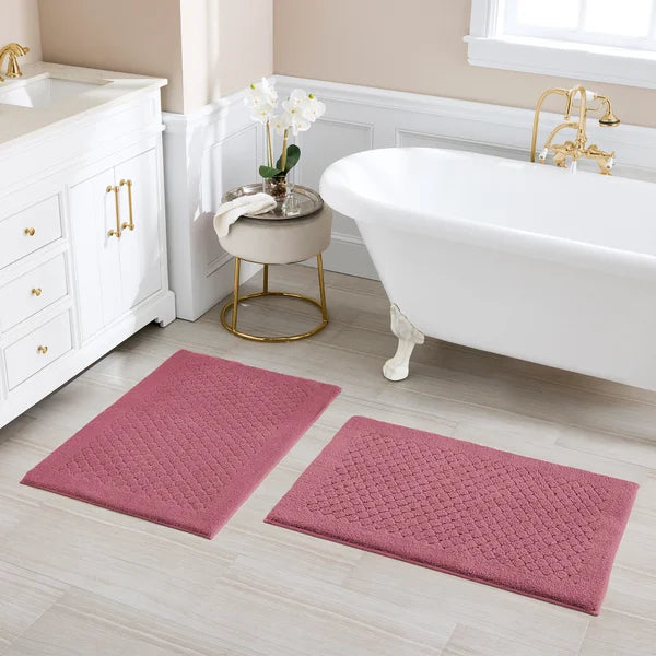 Charisma Drylon Diamond Bath Rugs, 2-pack