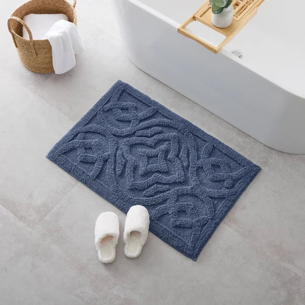 WelHome 100% Cotton Tufted Bath Rug