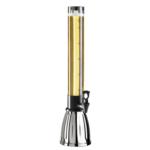 Oggi Beer and Beverage Tower with EZ-Pour Spigot and Removable Ice Tube