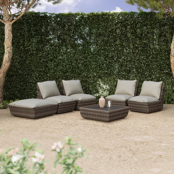 SunVilla Swann 6-piece Modular Outdoor Patio Sectional Set