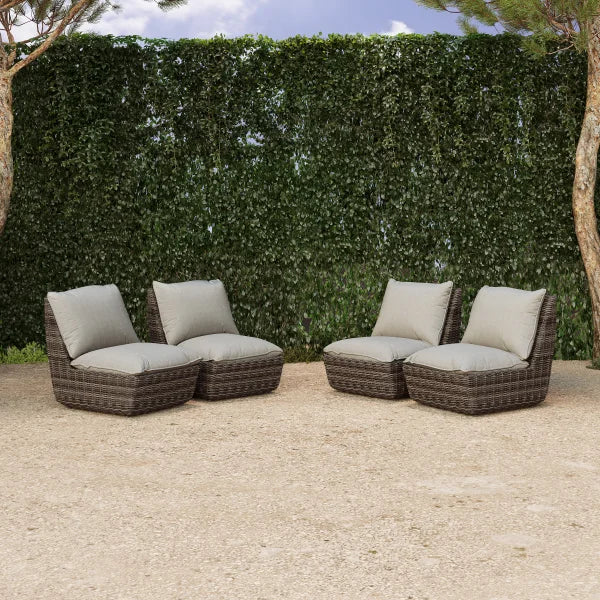 SunVilla Swann Modular Outdoor Patio Chair, 4-pack