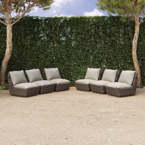 SunVilla Swann Modular Outdoor Patio Chair, 6-pack