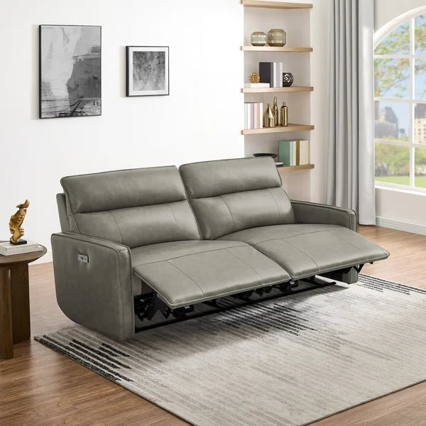 Henredon Keira Leather Zero-gravity Reclining Sofa