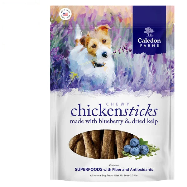 Caledon Farms Chewy Chicken Sticks with Superfoods Dog Treats, 44 oz, 2-pack
