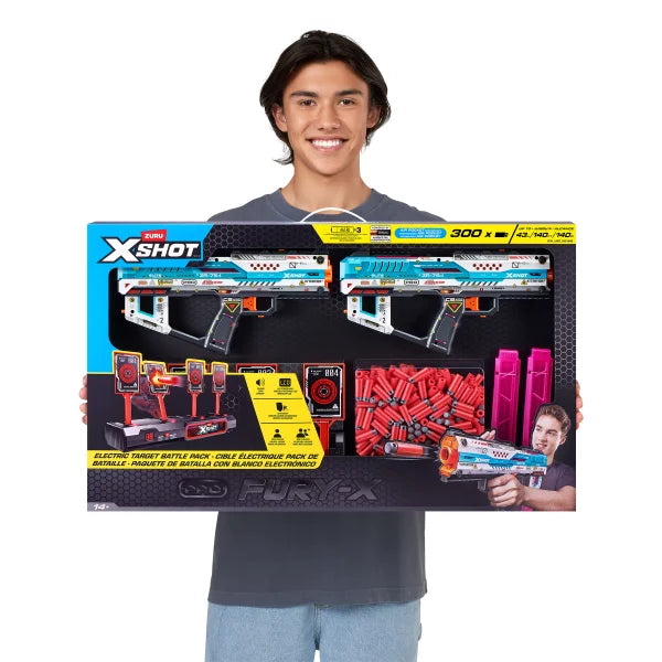 Zuru X-Shot Pro Fury-X Battle Blaster, 2-pack