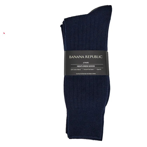 Banana Republic Men's Dress Sock, 6-pair