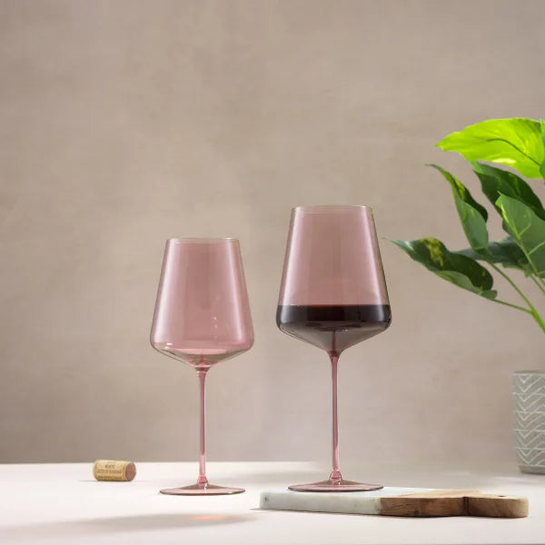 JoyJolt Sidney Red Wine Glasses, Set of 6