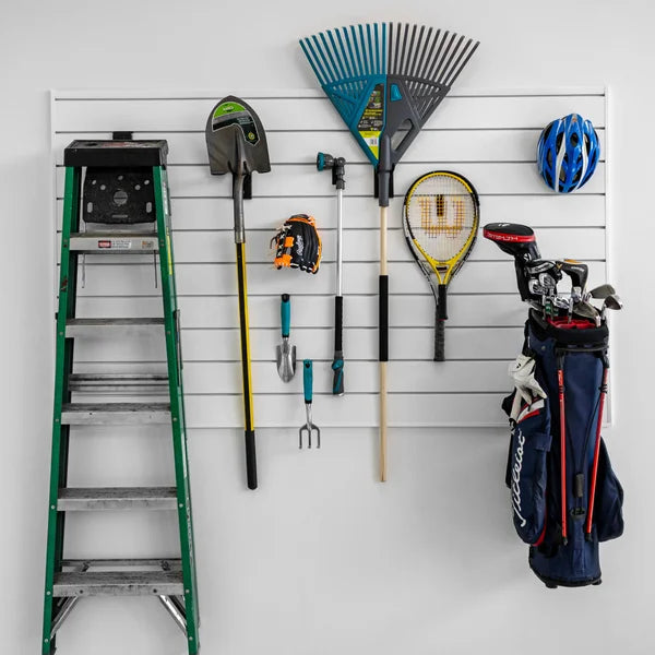 Proslat PVC Slatwall Kit with Black Hooks