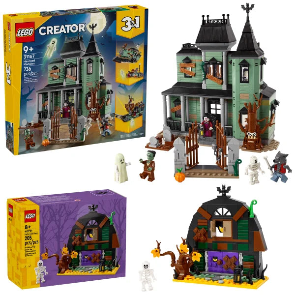 LEGO Haunted Mansion and Halloween Barn Bundle