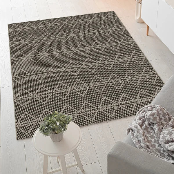 Lyon Rug by Baldosa, Dark Jute, 4’ x 6’
