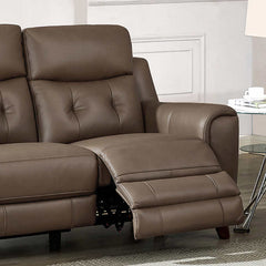Malibu Leather Power Reclining Sofa with Power Headrests