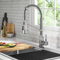 Delta 33" Dual Mount Workstation Sink with 18" Kitchen Faucet
