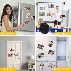 Magnetic Picture Frames 15 Packs-Fridge Magnetic Photo Frames-Holds 4 x 6 Inches Photos,Black