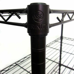 TRINITY 4-Tier Indoor Wire Shelving Rack, 36” x 14” x 54”, NSF, Dark Bronze