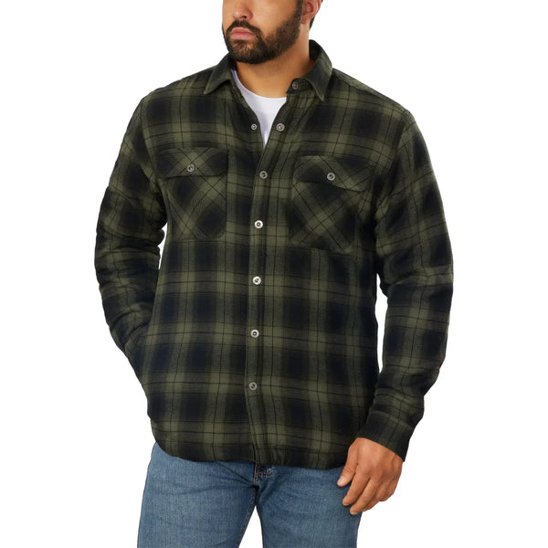 Grizzly Mountain Men's Flannel Shirt Jacket