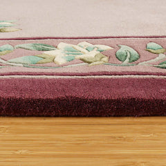 Pagoda Hand Knotted Rug Collection, Rouen Burgundy