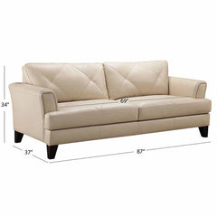 Swinton 3-piece Leather Sofa, Loveseat and Chair Set