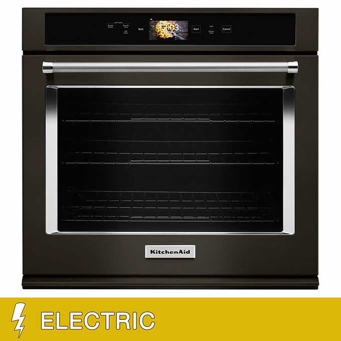 KitchenAid 5.0CuFt ELECTRIC Smart Oven with 4.5" Full Color Glass-Touch LCD Display, Smart Oven+ Mobile App Connectivity