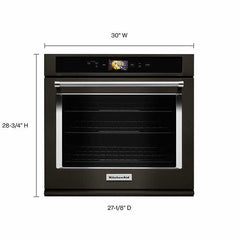 KitchenAid 5.0CuFt ELECTRIC Smart Oven with 4.5" Full Color Glass-Touch LCD Display, Smart Oven+ Mobile App Connectivity